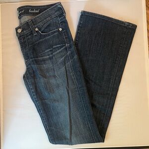 7 For All Mankind Women's Dark Blue Boot Cut Jeans